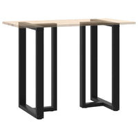 Baro stalo kojos, T formos, 2 vnt., juodos, 60x35x(100 - 101) cm, plienas - Namų Idėja