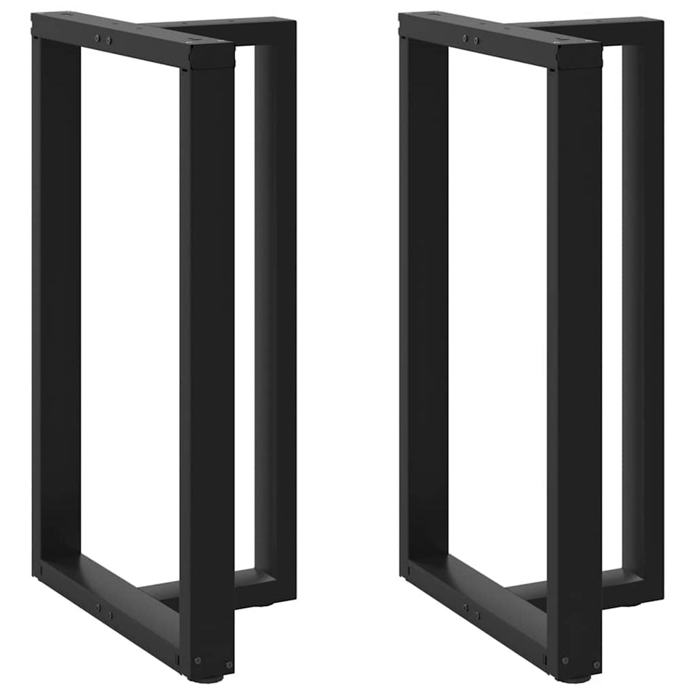 Baro stalo kojos, T formos, 2 vnt., juodos, 60x35x(100 - 101) cm, plienas - Namų Idėja