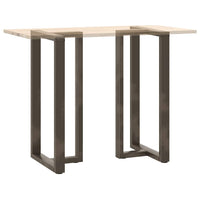 Baro stalo kojos, T formos, 2 vnt., juodos, 60x35x(110 - 111) cm, plienas - Namų Idėja