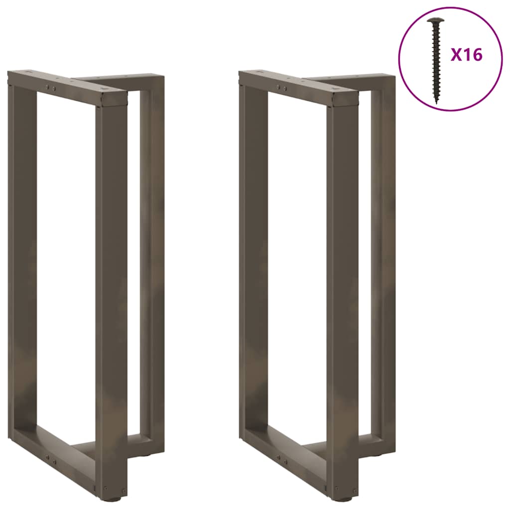 Baro stalo kojos, T formos, 2 vnt., juodos, 60x35x(110 - 111) cm, plienas - Namų Idėja
