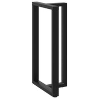 Baro stalo kojos, T formos, 2 vnt., juodos, 60x35x(110 - 111) cm, plienas - Namų Idėja