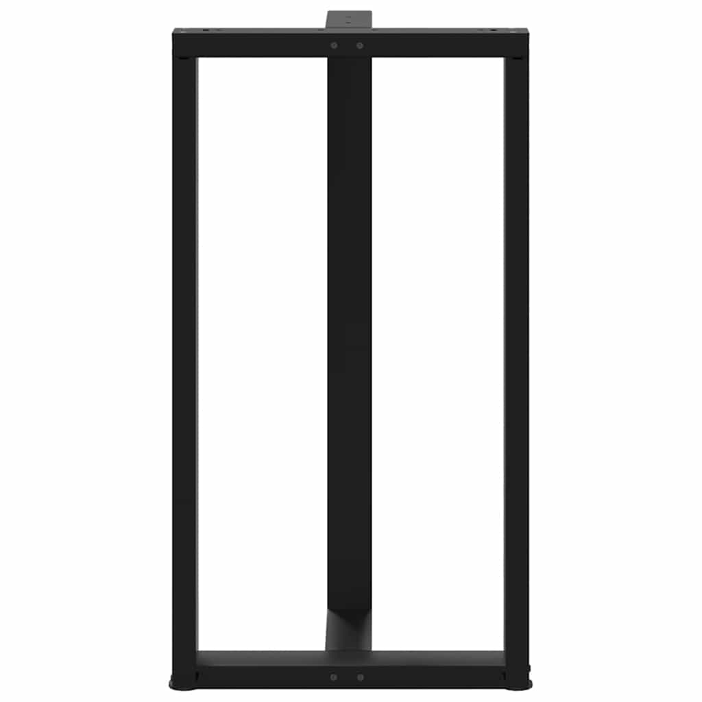 Baro stalo kojos, T formos, 2 vnt., juodos, 60x35x(110 - 111) cm, plienas - Namų Idėja