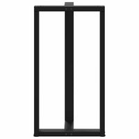 Baro stalo kojos, T formos, 2 vnt., juodos, 60x35x(110 - 111) cm, plienas - Namų Idėja