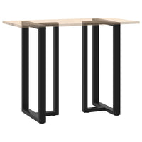 Baro stalo kojos, T formos, 2 vnt., juodos, 60x35x(110 - 111) cm, plienas - Namų Idėja