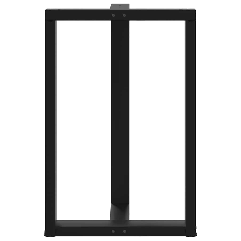 Baro stalo kojos, T formos, 2 vnt., juodos, 60x35x(90 - 91) cm, plienas - Namų Idėja