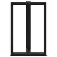 Baro stalo kojos, T formos, 2 vnt., juodos, 60x35x(90 - 91) cm, plienas - Namų Idėja