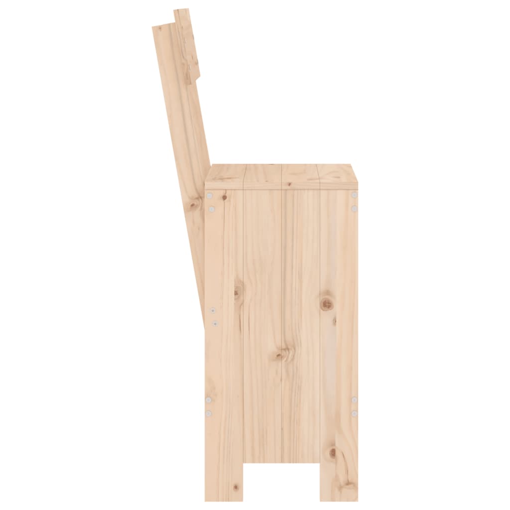 Baro taburetės, 2vnt., 40x48,5x115,5cm, pušies medienos masyvas - Namų Idėja