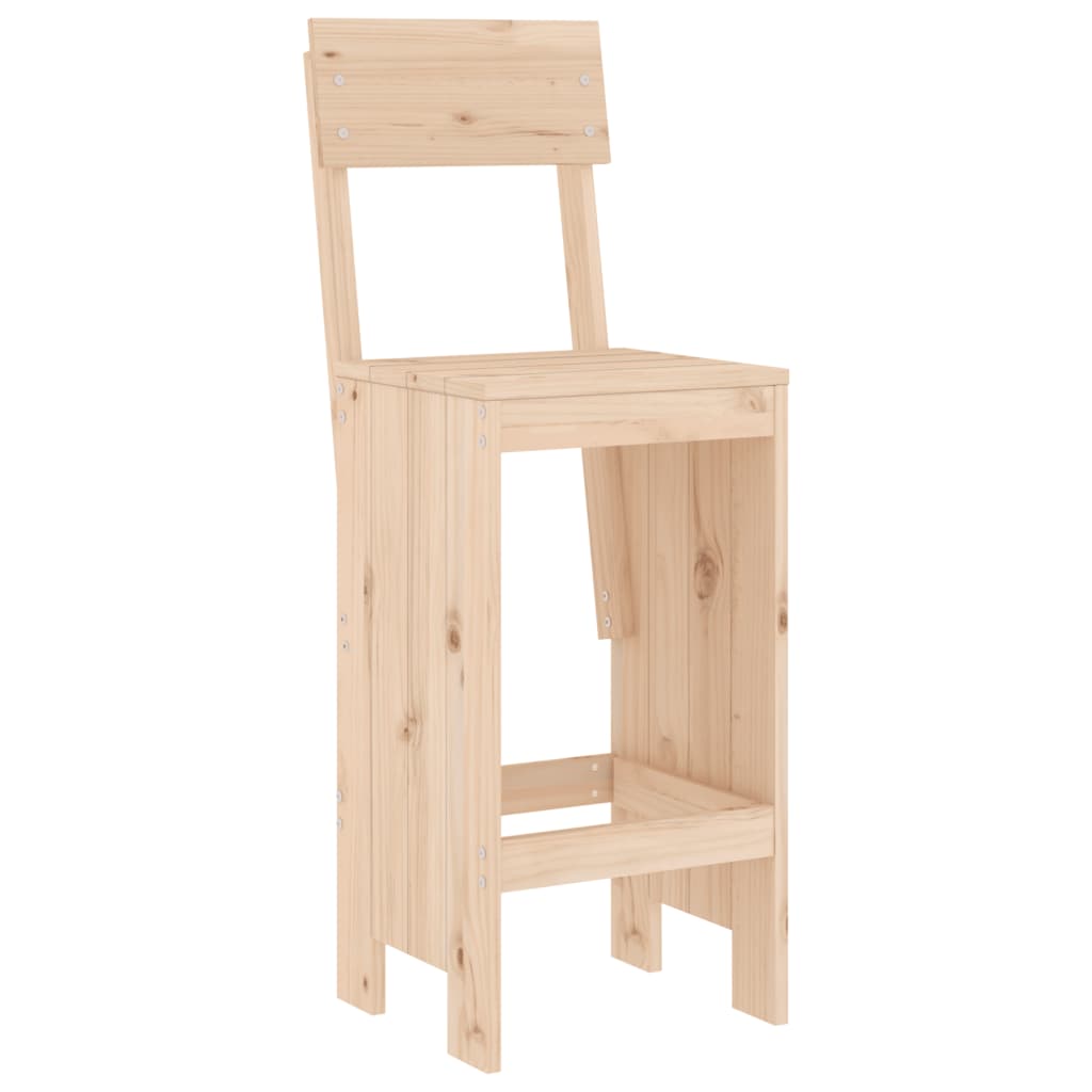 Baro taburetės, 2vnt., 40x48,5x115,5cm, pušies medienos masyvas - Namų Idėja
