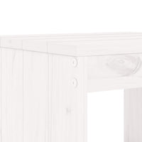 Baro taburetės, 2vnt., baltos, 40x36x75cm, pušies masyvas - Namų Idėja