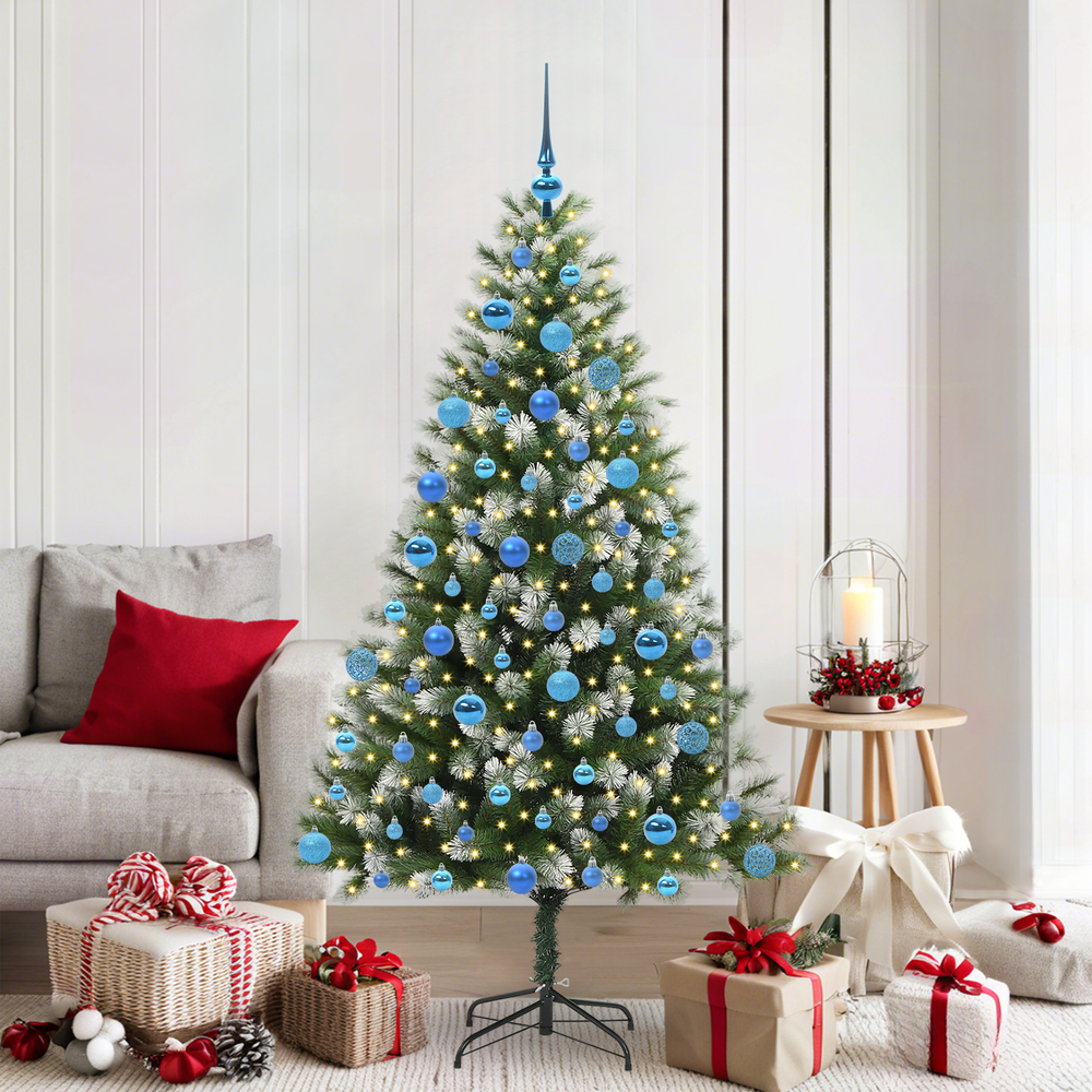 Artificial Flexible Christmas tree DREAM CRYSTAL, with cushioned snow 180 cm.