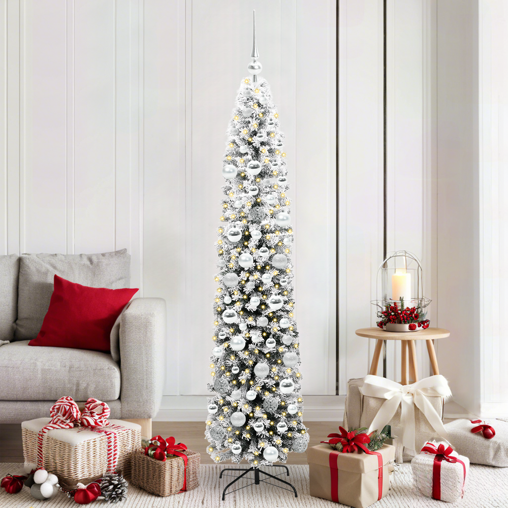 Artificial Christmas Tree Green 180 cm PVC, steel and plastic