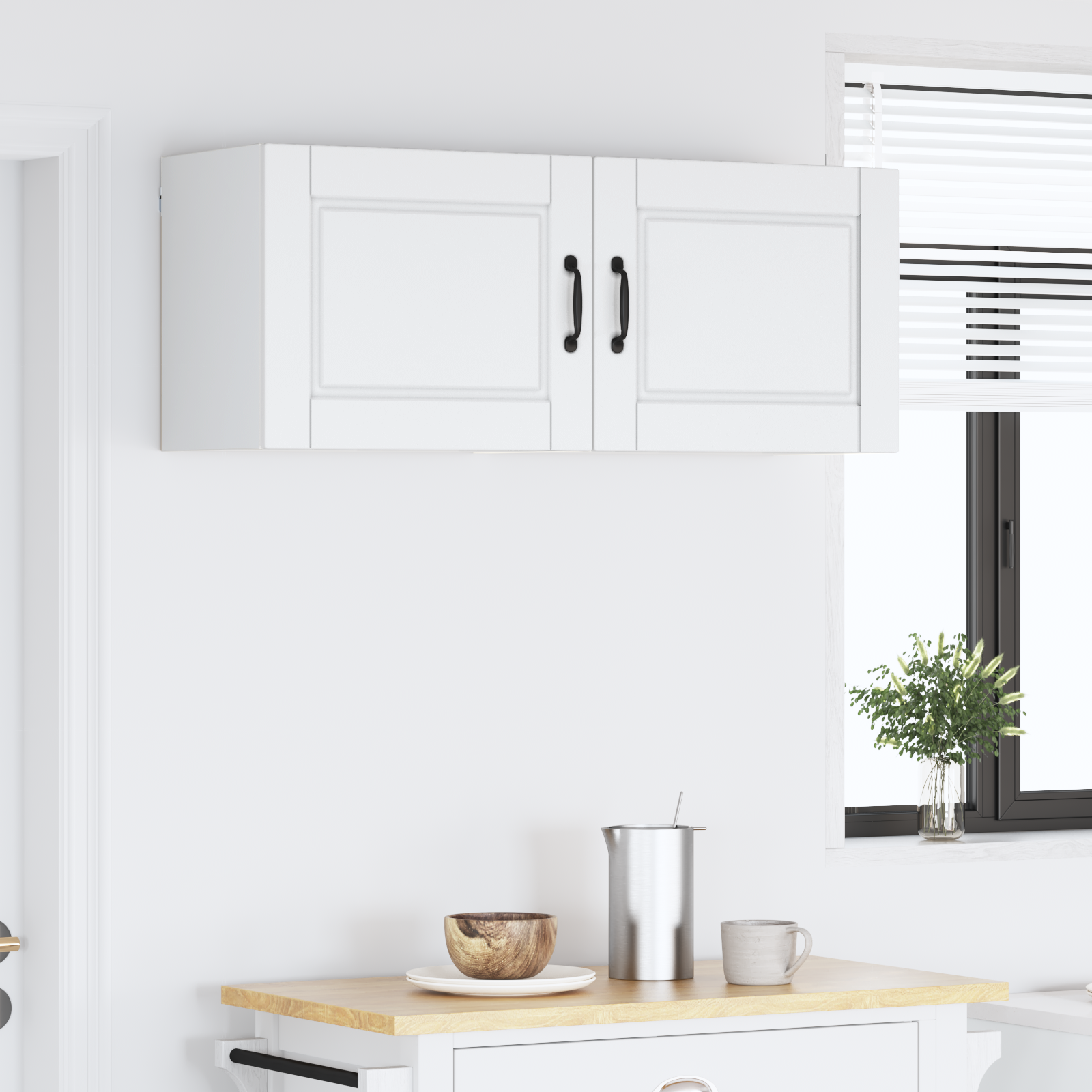 Virtuvės spintelė 2 pcs Balta 50 x 31 x 40 cm Apdirbta mediena