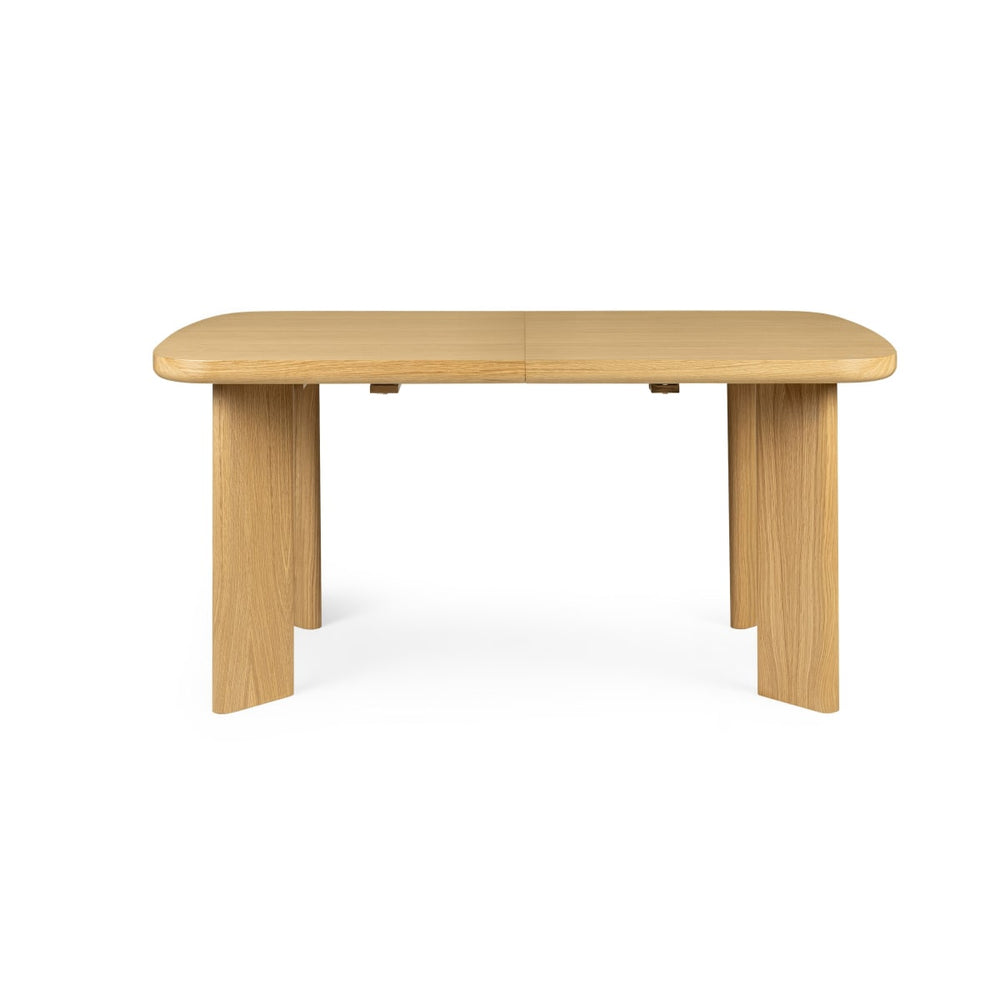 Extendable dining table MALINE, natural oak, 160-200 cm
