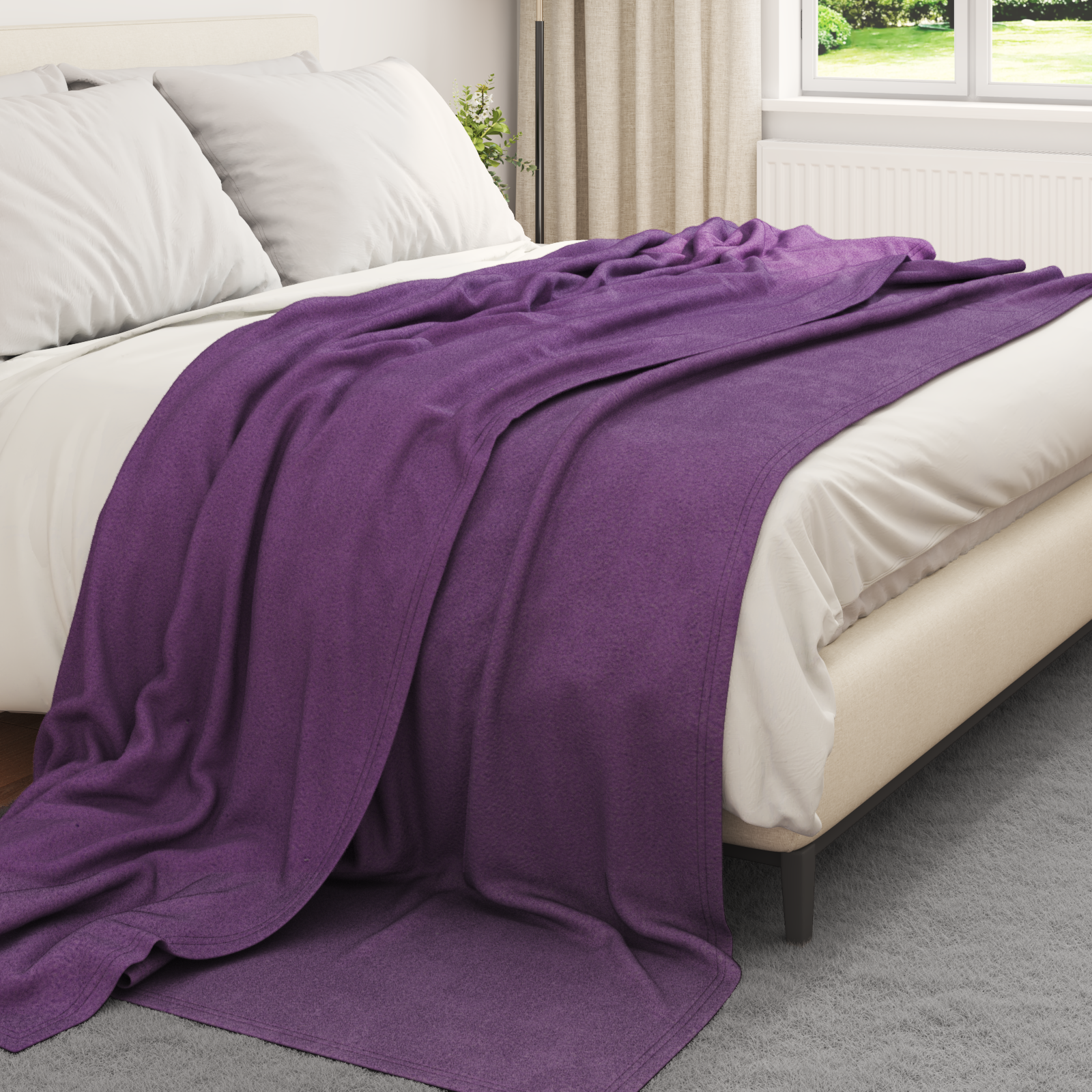 Mesti antklodės 6 pcs Violetinė 240 x 220 cm Flysas