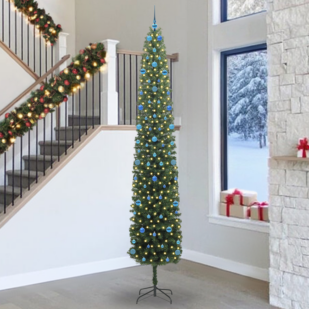 Artificial Christmas Tree Green 300 cm PVC, Steel and Plastic