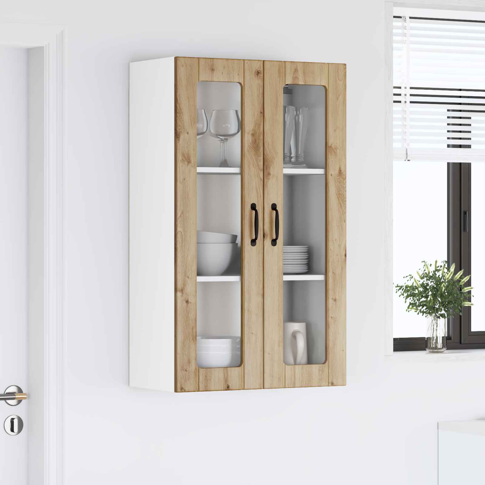 Virtuves sienas skapis Amatnieku ozols 60 x 31 x 100 cm