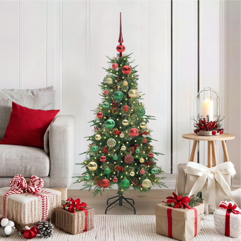 Artificial Folding Christmas Tree Green 120 cm PE and PVC