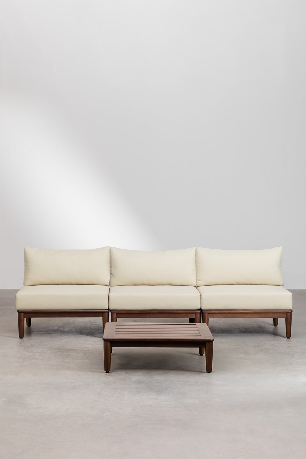 Komplektas MODENA, 3 dalių sofa ir staliukas