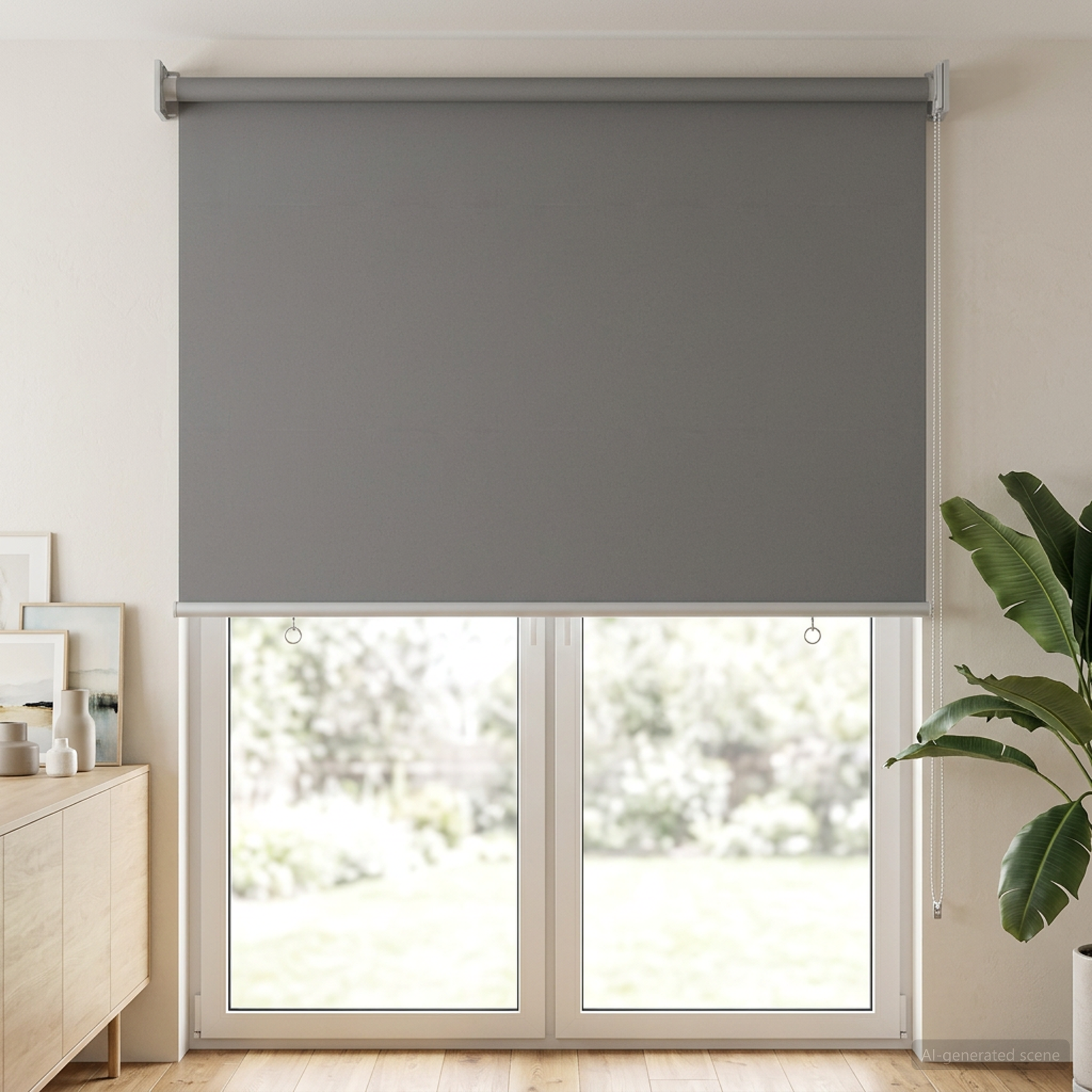 Ritininė užuolaida UV apsaugai Šviesiai pilka 60 x 230 cm