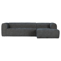 "Bean" Kampinė Sofa, Dešinė, Melanžas, Tamsi Pilka Spalva - Namų Idėja