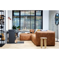 "Bean" Kampinė Sofa, Kairė, Perdirbta Oda, Konjako Spalva - Namų Idėja