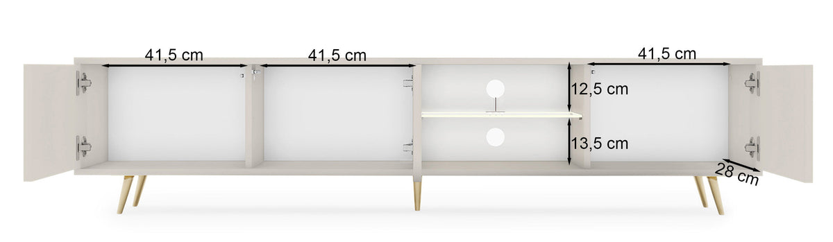 TV spintelė MAGNUS, 175 cm, kašmyras