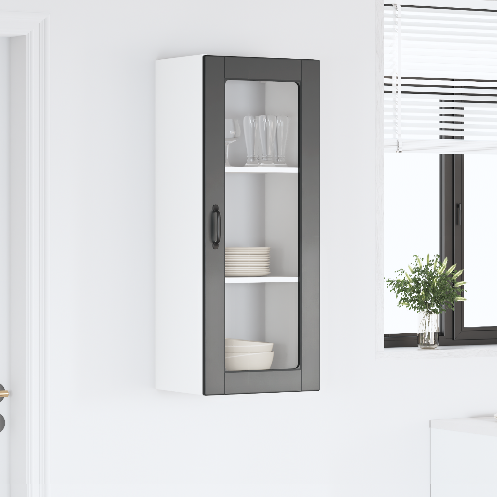 Virtuvės spintelė Juoda 40 x 31 x 100 cm Apdirbta mediena