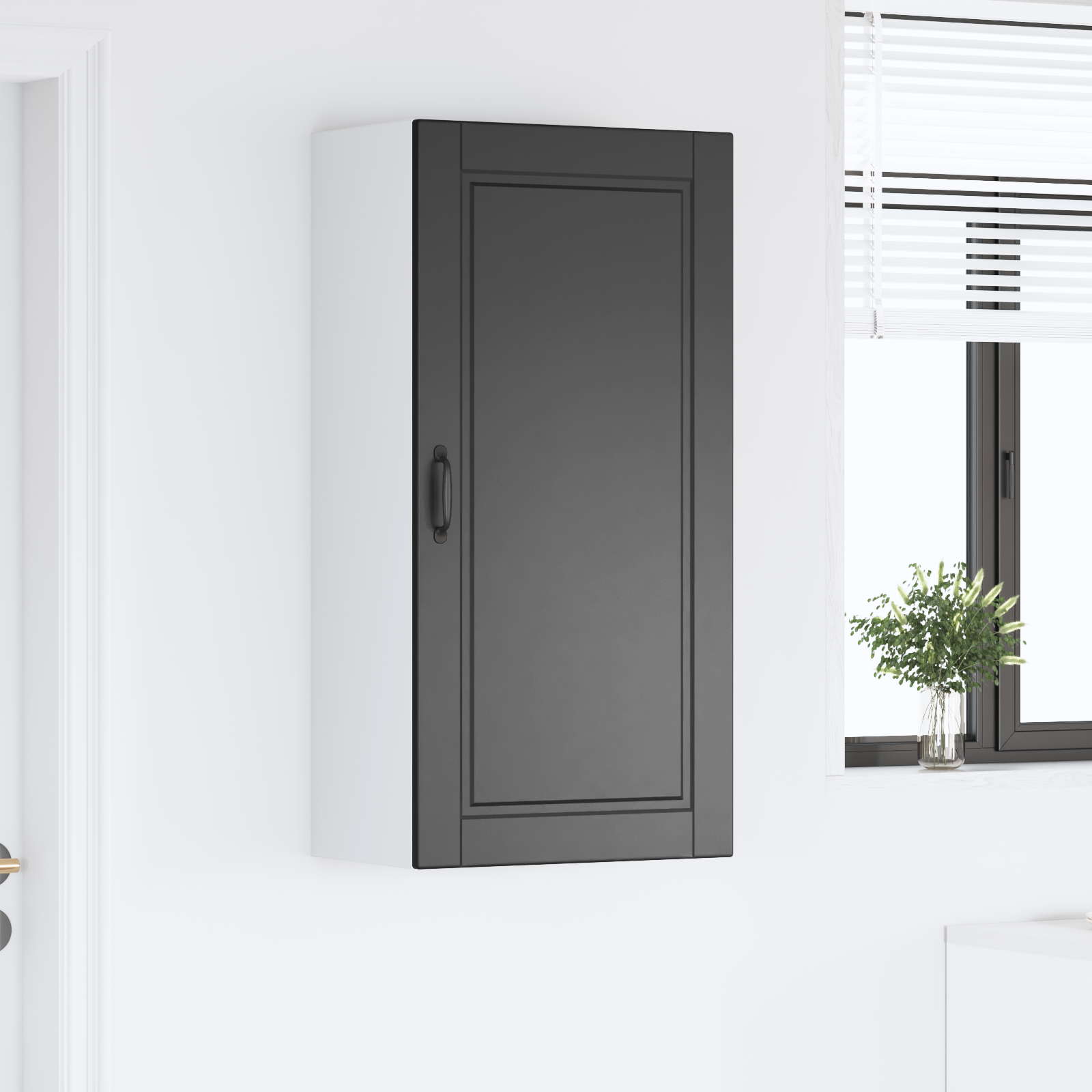 Virtuvės spintelė Juoda 50 x 31 x 100 cm Apdirbta mediena
