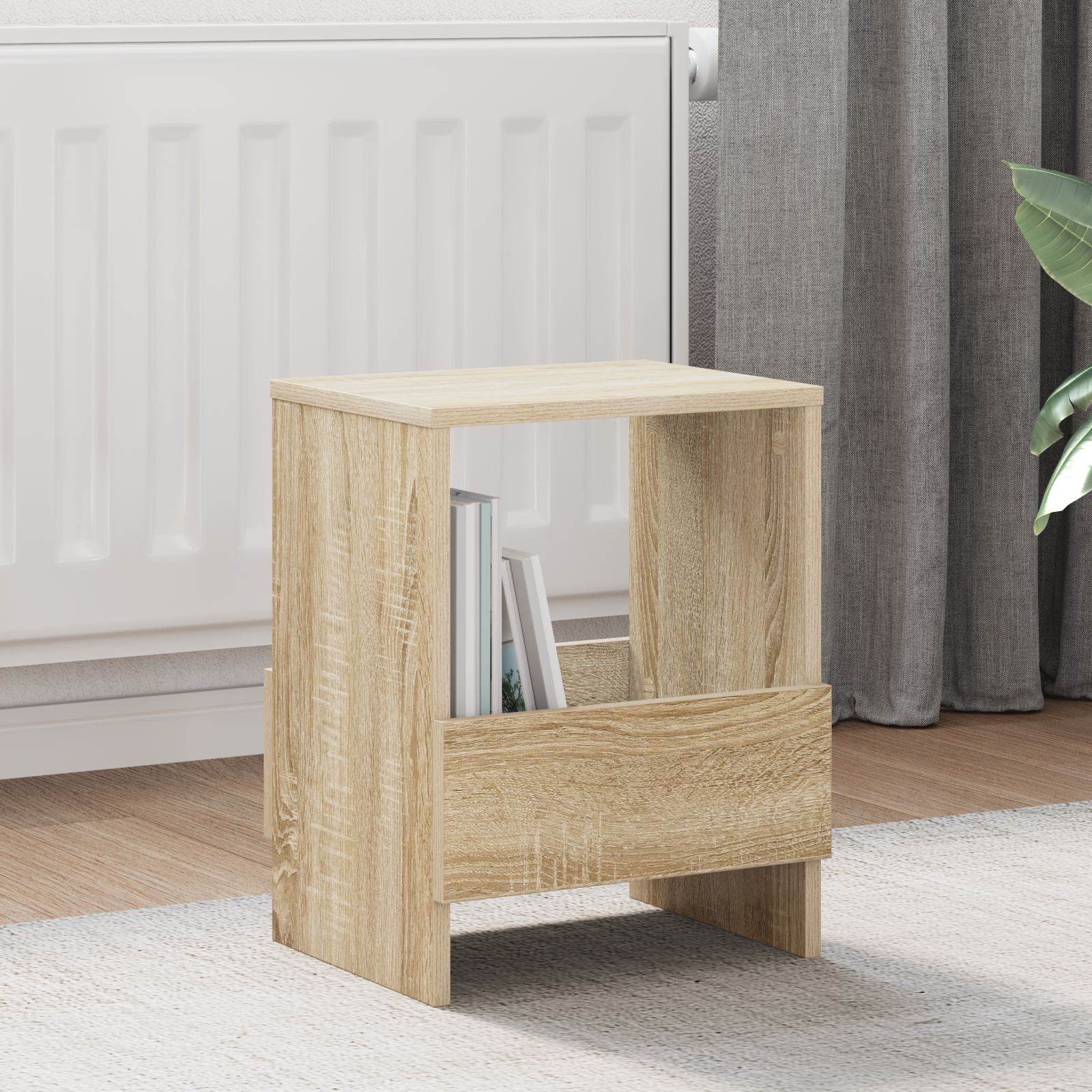 Žurnalų stovas 2 pcs Sonoma ąžuolas 35 x 30 x 45 cm