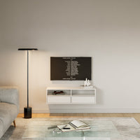 Pakabinama TV spintelė ZARI, balta, 100 cm, 2