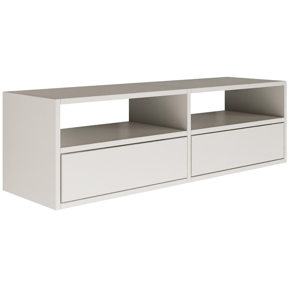Pakabinama TV spintelė ZARI, balta, 100 cm, 2