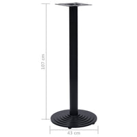 Bistro stalo kojelė Juoda Ø43x107 cm Ketaus - Namų Idėja