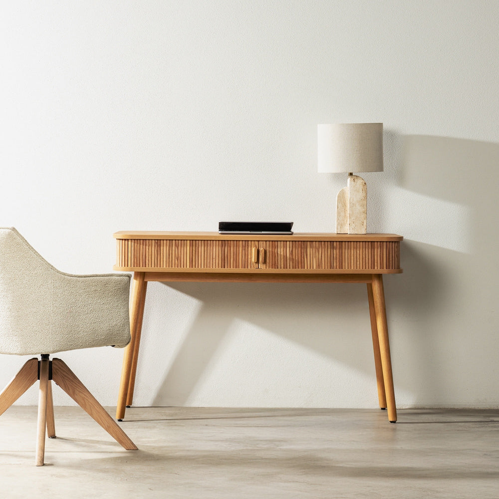 COLMAR desk, lamella, natural