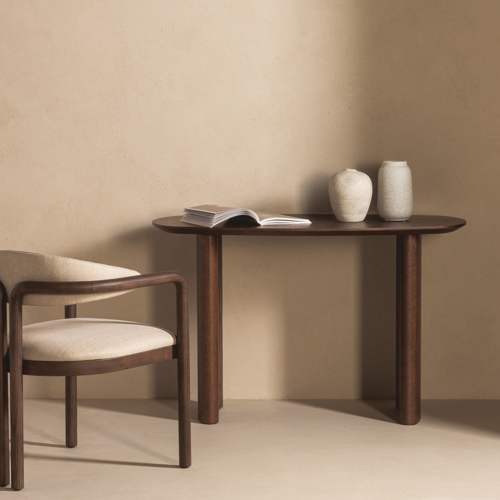 Desk PATINE, dark oak, 120 cm