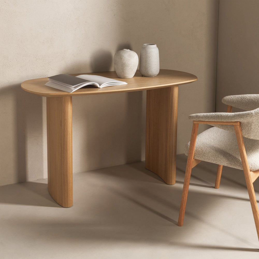 Desk PATINE, natural oak, 120 cm