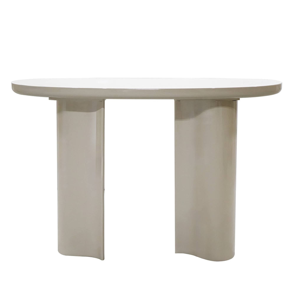 Desk SAFRAN, light beige, glossy, 120 cm