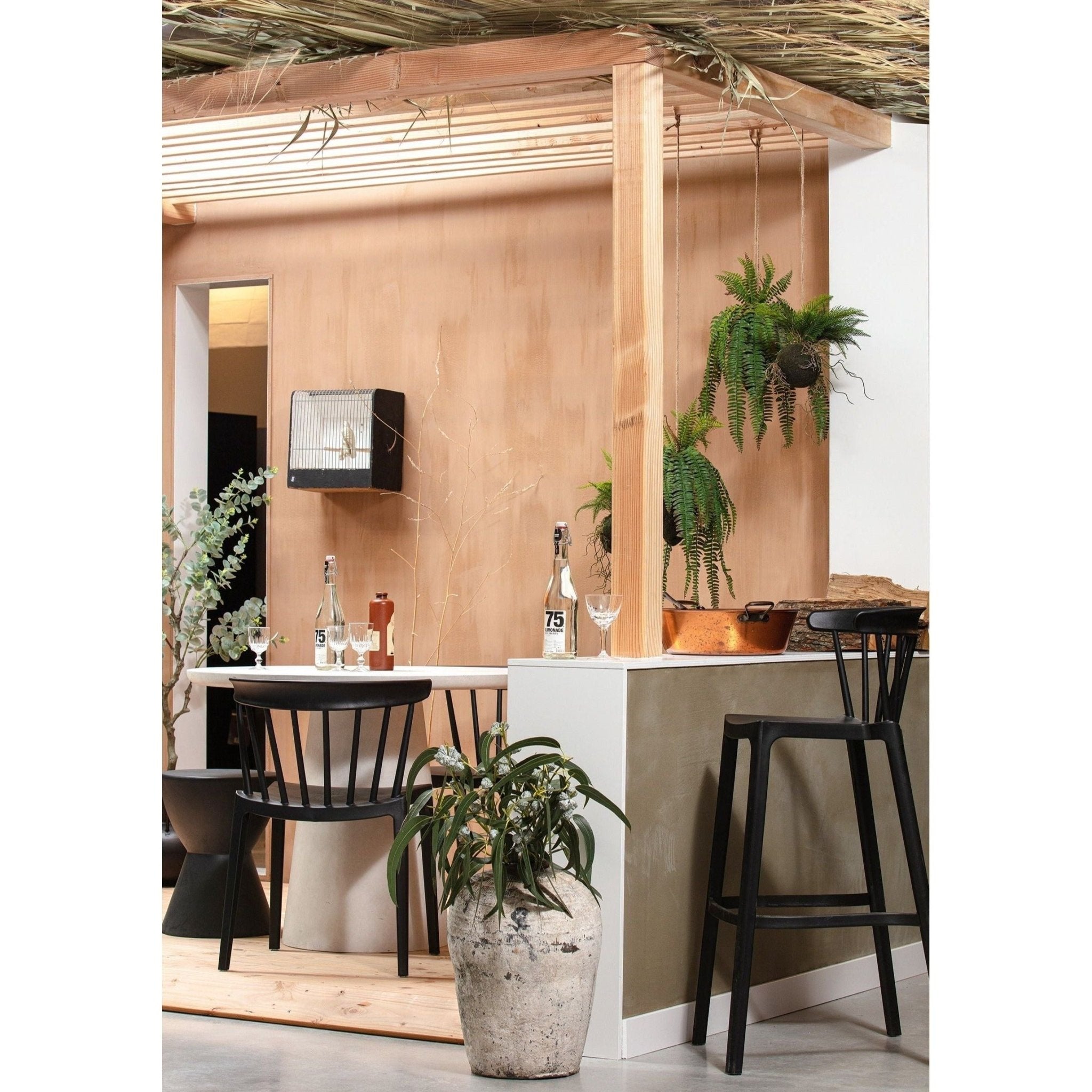 Sodo kėdė BLISS, juoda spalva, Elegancija spinduliuojanti | www.namuideja.lt | kėdės, valgomojo kėdė