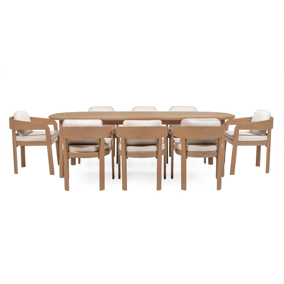 Outdoor set VANITE II, 240 cm + 8 chairs, sand