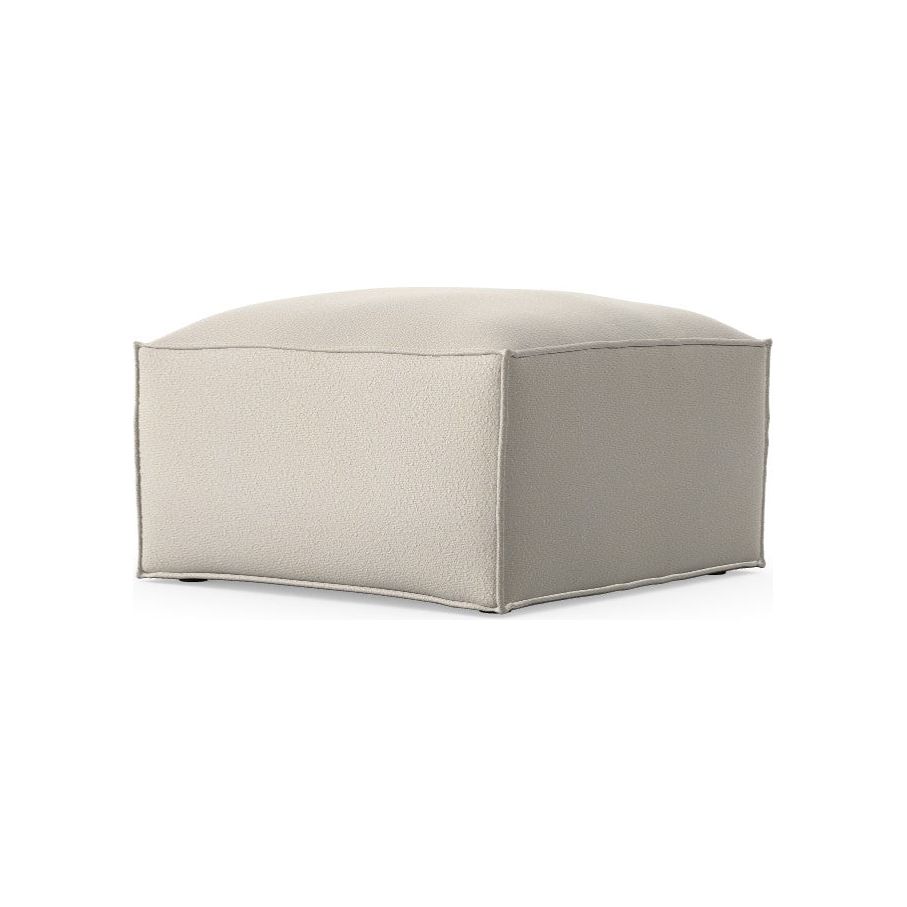 LOFT pufas, balta spalva, boucle