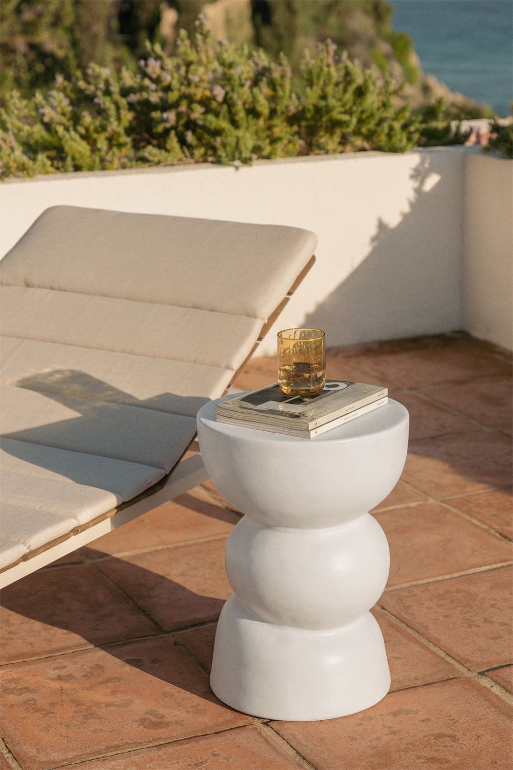 TIYI side outdoor table, white