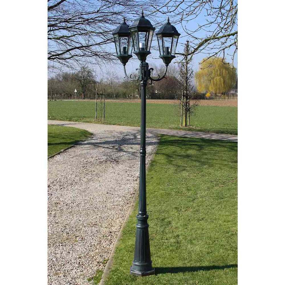 Brighton Trijų Šviestuvų Lauko Žibintas, 230 cm - Namų Idėja
