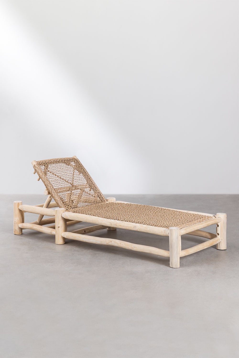 Reguliuojamas lauko gultas TEAK, tikmedis