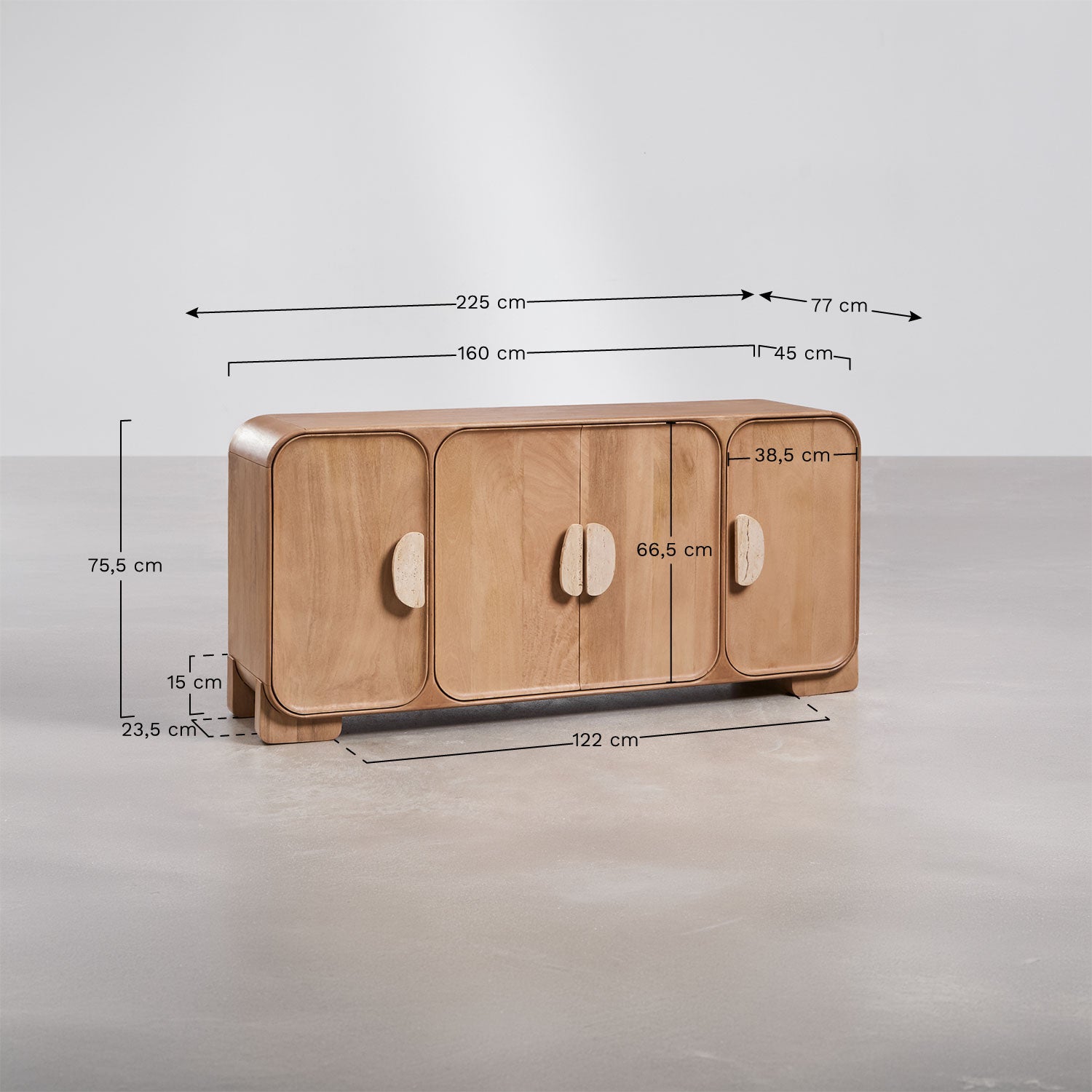 Bufetas CAMILLE, 160x45 cm