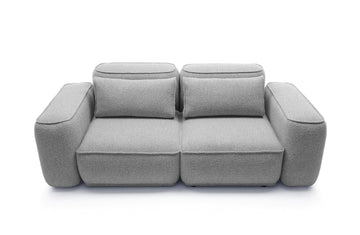 Sofa BILLY 2-vietė, bouclé sidabrinė