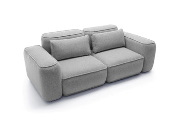 Sofa BILLY 2-vietė, bouclé sidabrinė