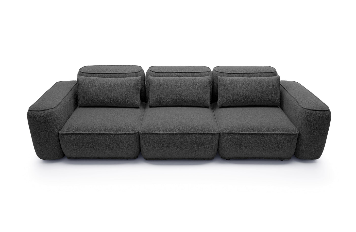 Sofa BILLY 3-vietė, bouclé grafito