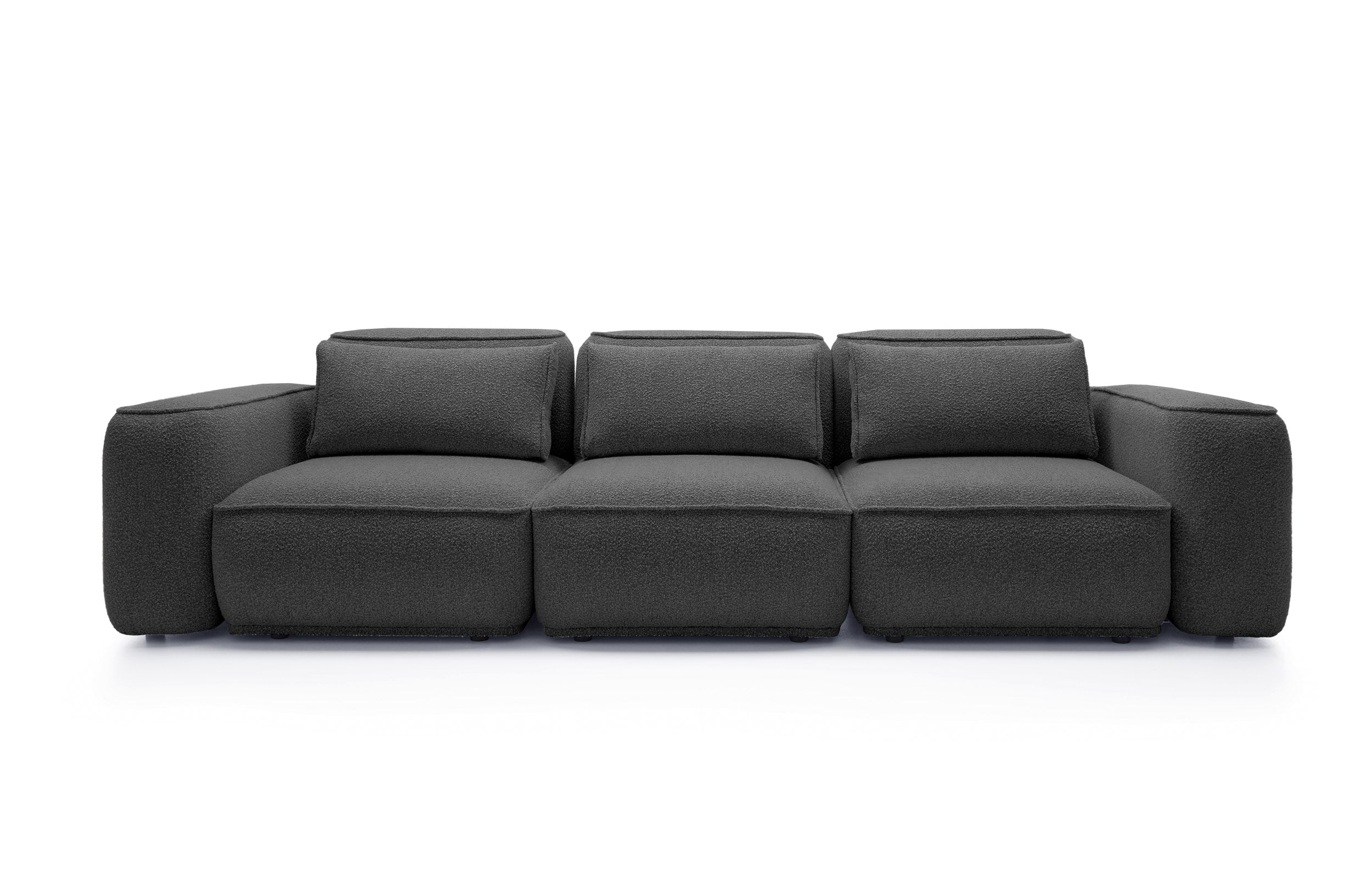 Sofa BILLY 3-vietė, bouclé grafito