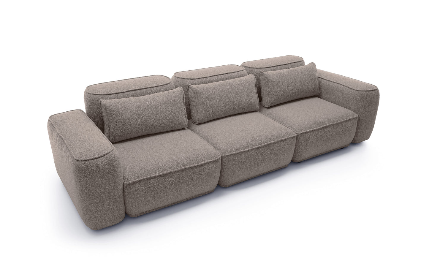 Sofa BILLY 3-vietė, bouclé antilopės