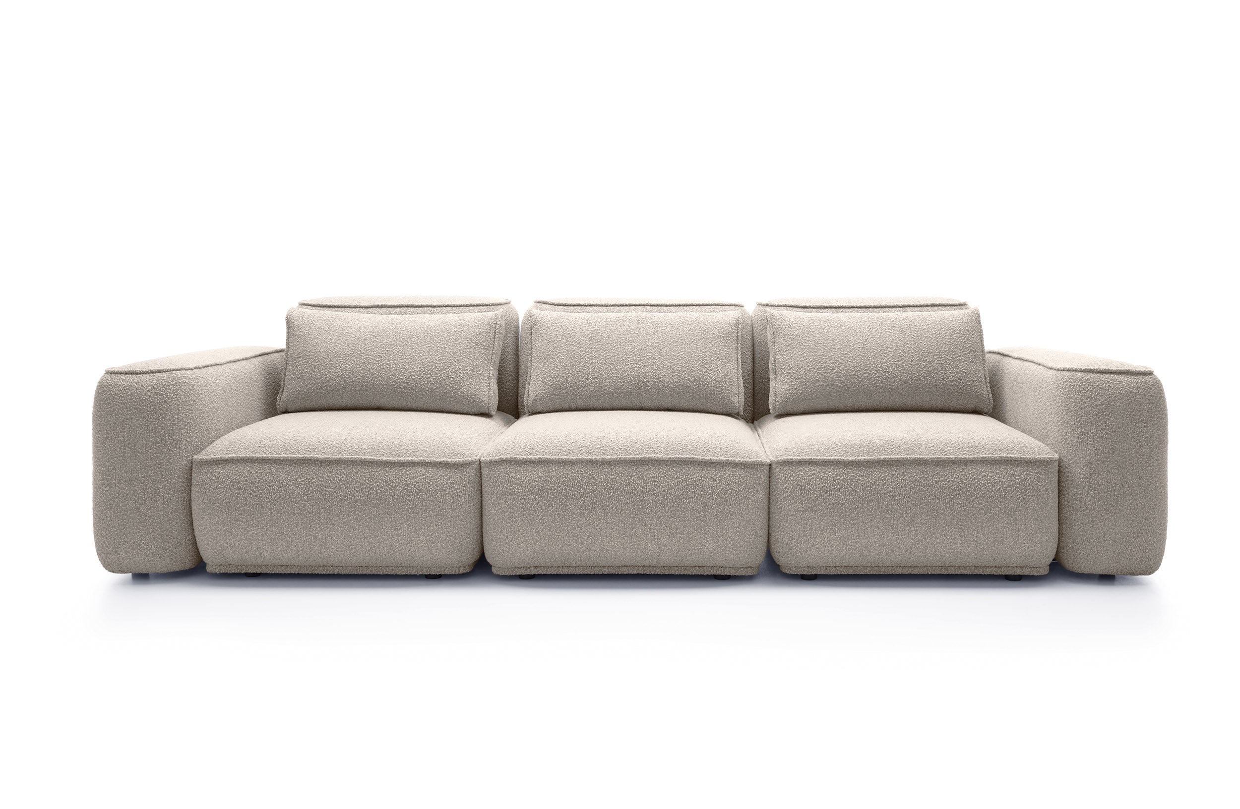 Sofa BILLY 3-vietė, bouclé smėlinė
