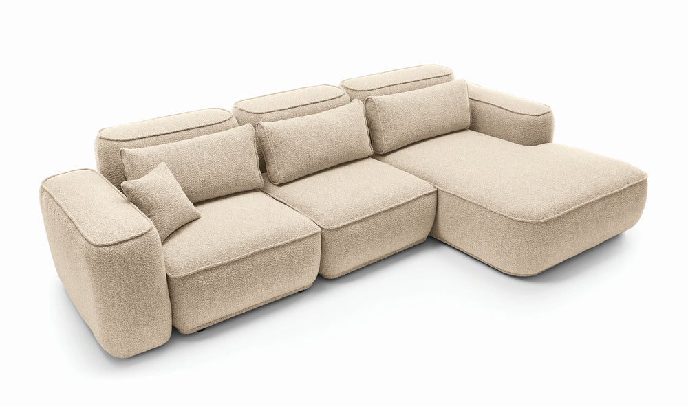 Kampinė sofa BILLY, smėlinė